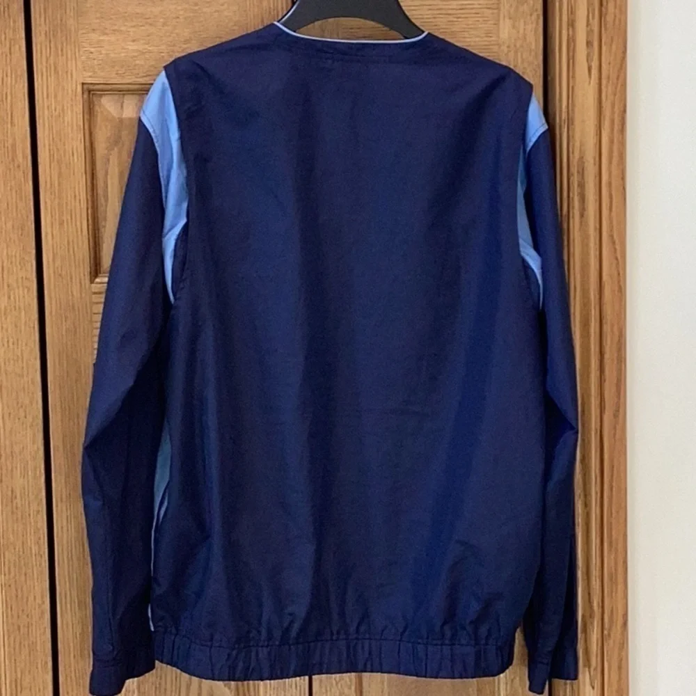 IZOD golf pullover, windbreaker. Navy and light blue. Men’s size medium